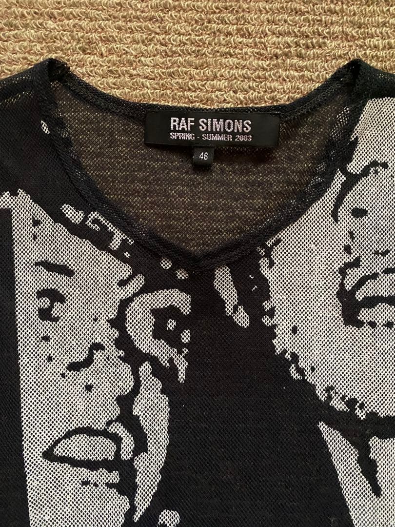 RAF SIMONS 03SS 消費者期 メッシュ タンクトップ