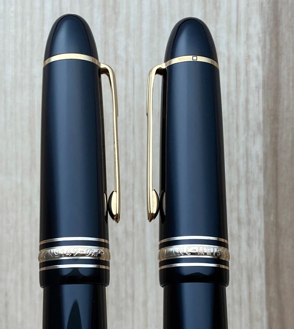 現行品 未使用に近い モンブラン 149 18K 中字 Au750吸入式 万年筆