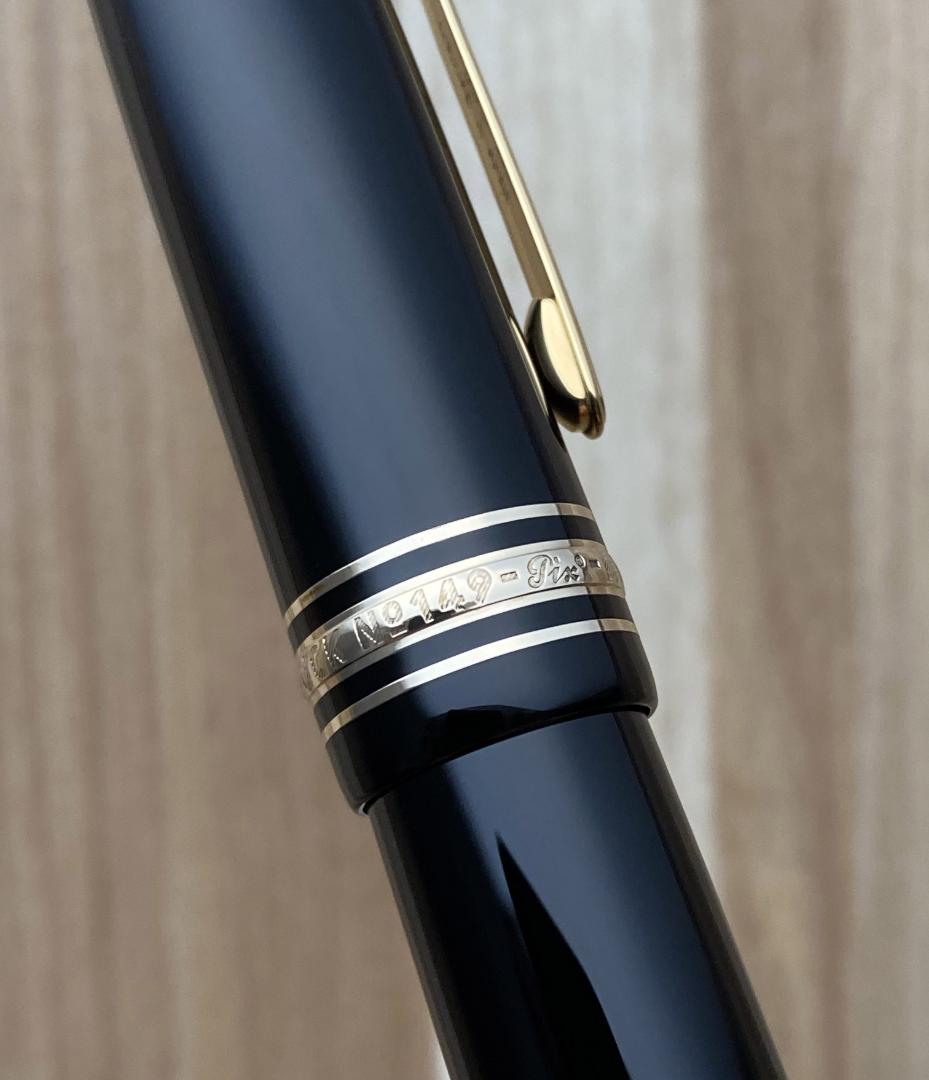 現行品 未使用に近い モンブラン 149 18K 中字 Au750吸入式 万年筆