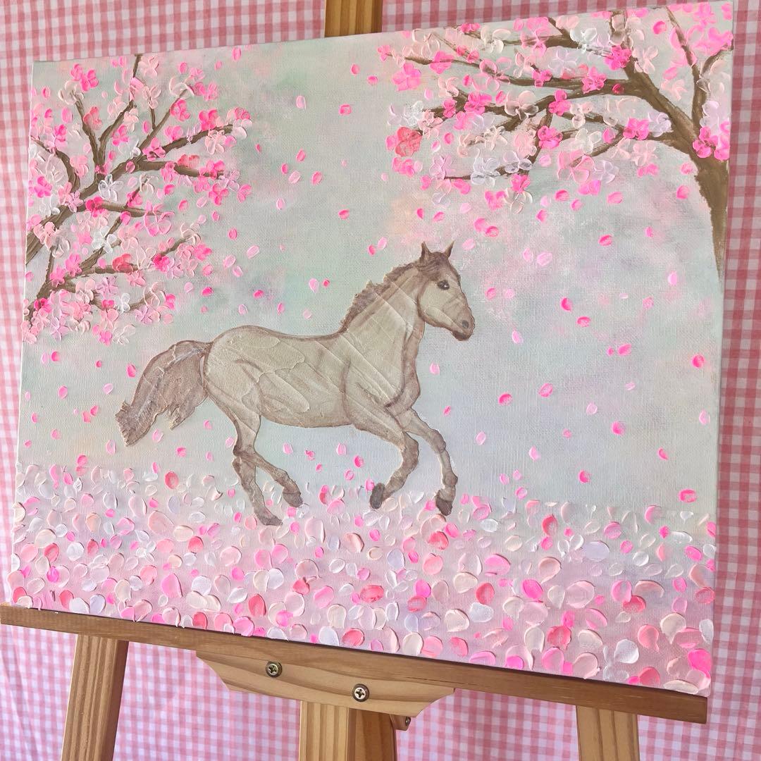 【しずか様 ページ】　テクスチャーアート 馬