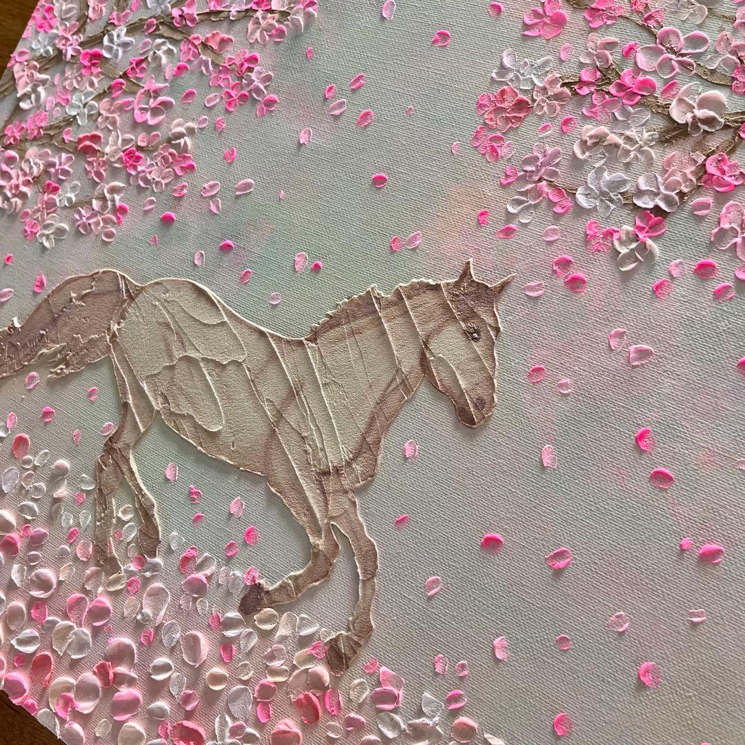 【しずか様 ページ】　テクスチャーアート 馬