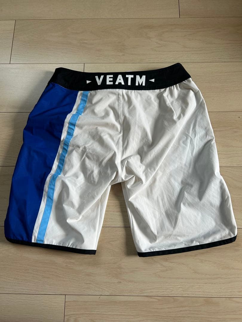 veatm サーフパンツMサイズ ホワイト/ブルー