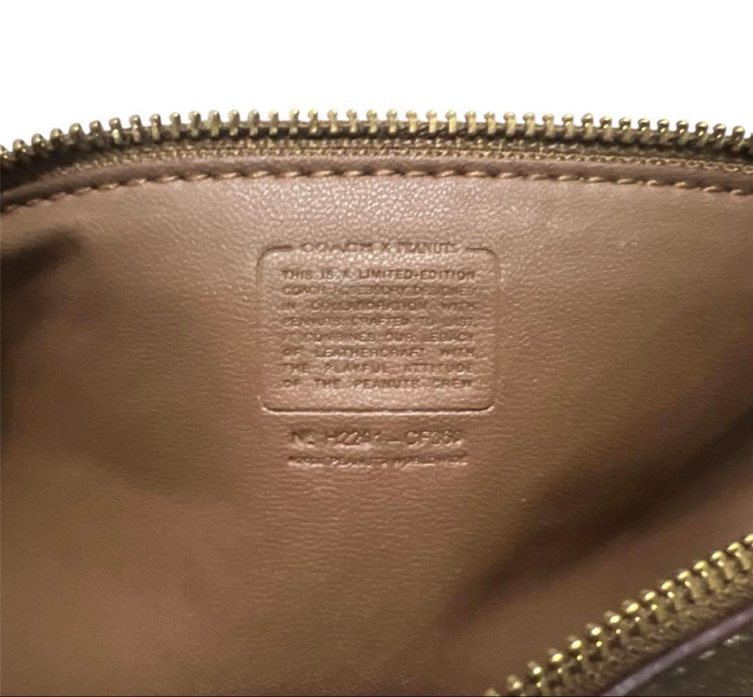 極美品 大人気 コーチ シグネチャー スヌーピー ペンケース