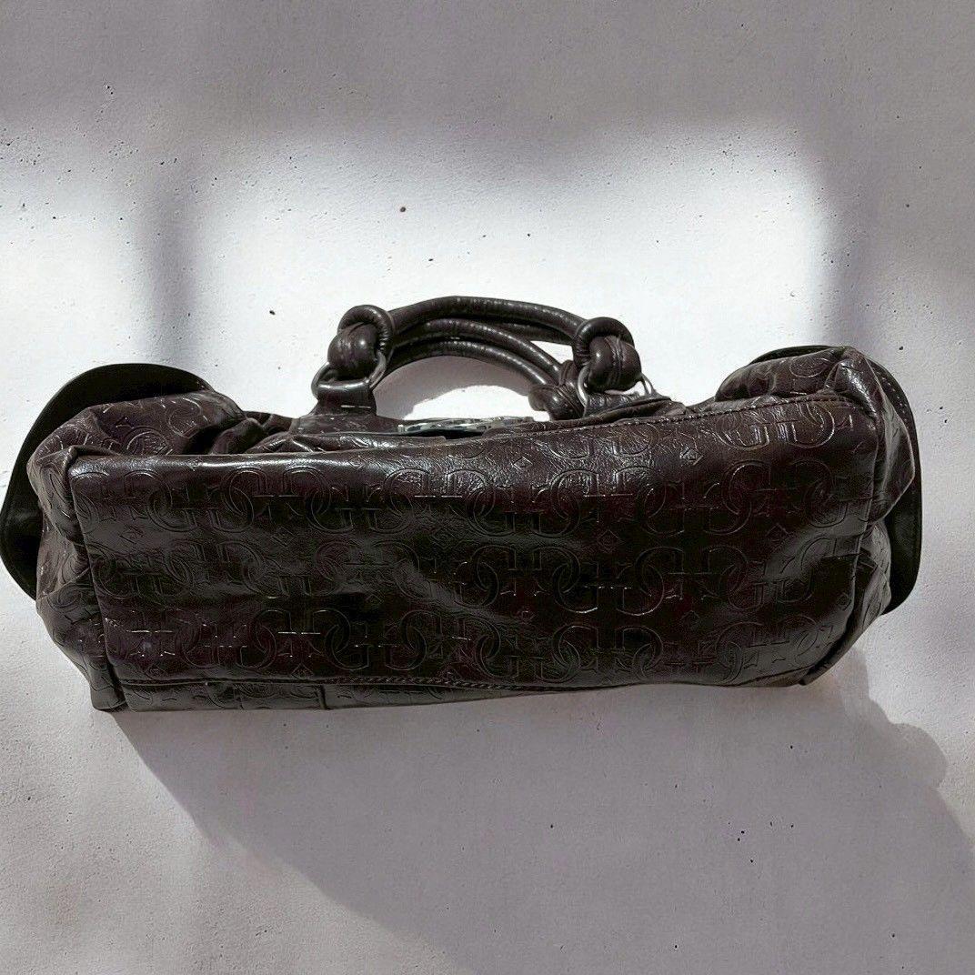 GUESS ゲス Y2K ハンドバッグ　総柄　デカロゴ　ブラウン