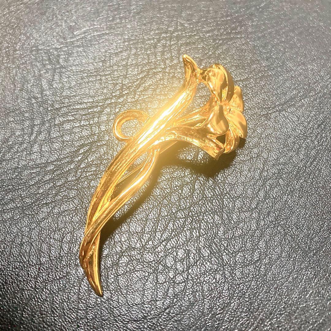 ゴールドアクセサリー リング ネックレス ブローチ ３点まとめ売り