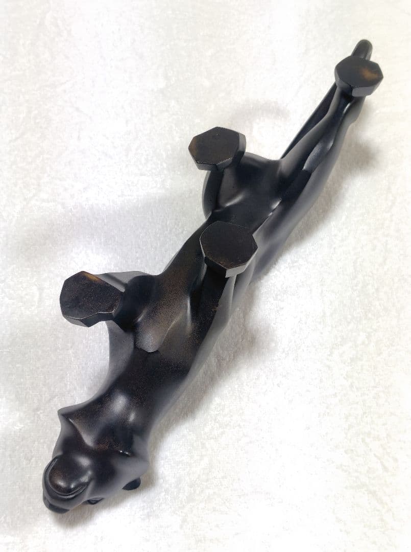 株木秀明 鋳銅製 虎の置物 美術品