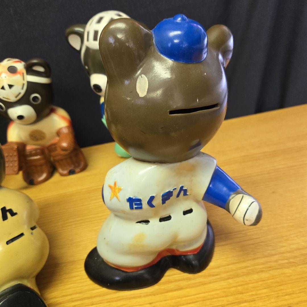 たくぎん　たくちゃん　約２５cm　ビッグサイズ　レア　貯金箱　6つ