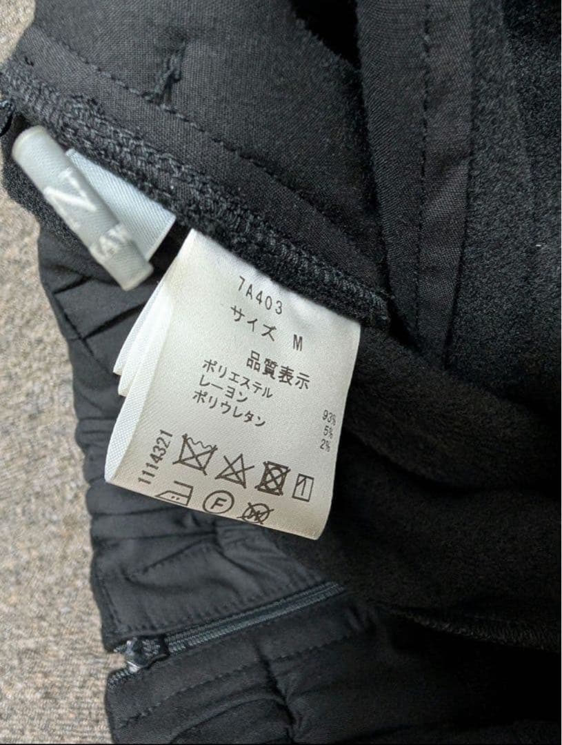 セブンテン ハイウエストフレアキュロットブラック M