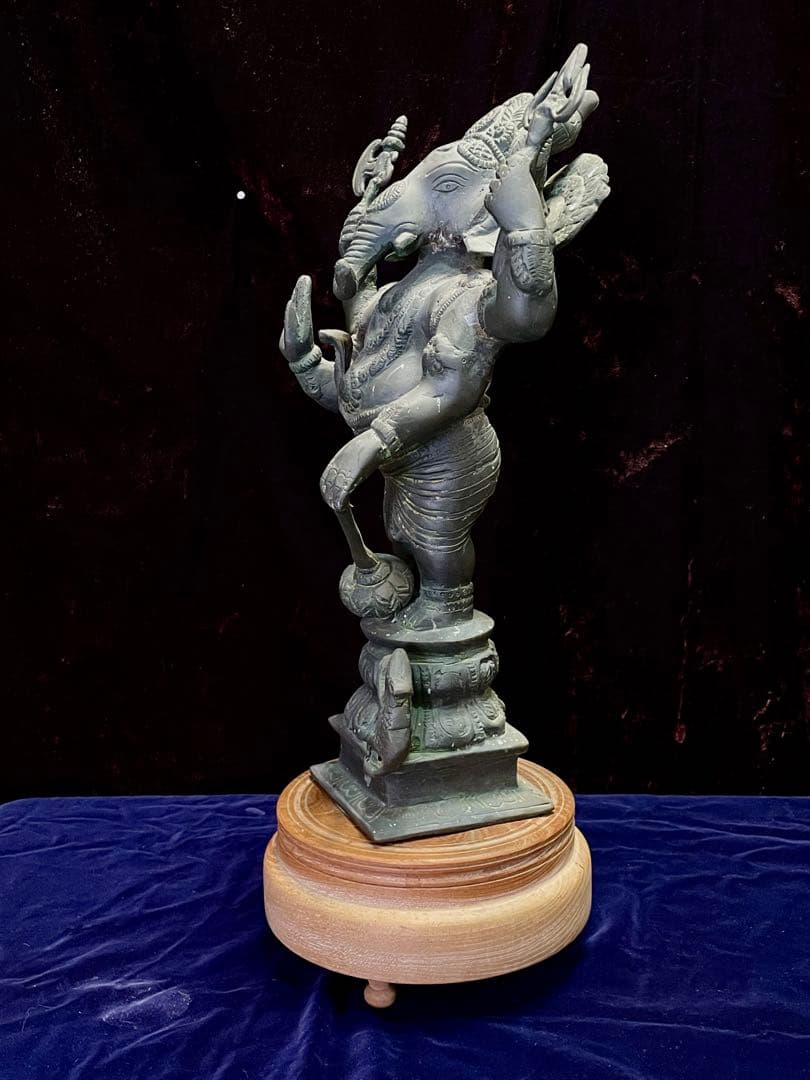 値下げ！ブロンズ製ガネーシャ神像高さ33cm重さ3.4kg