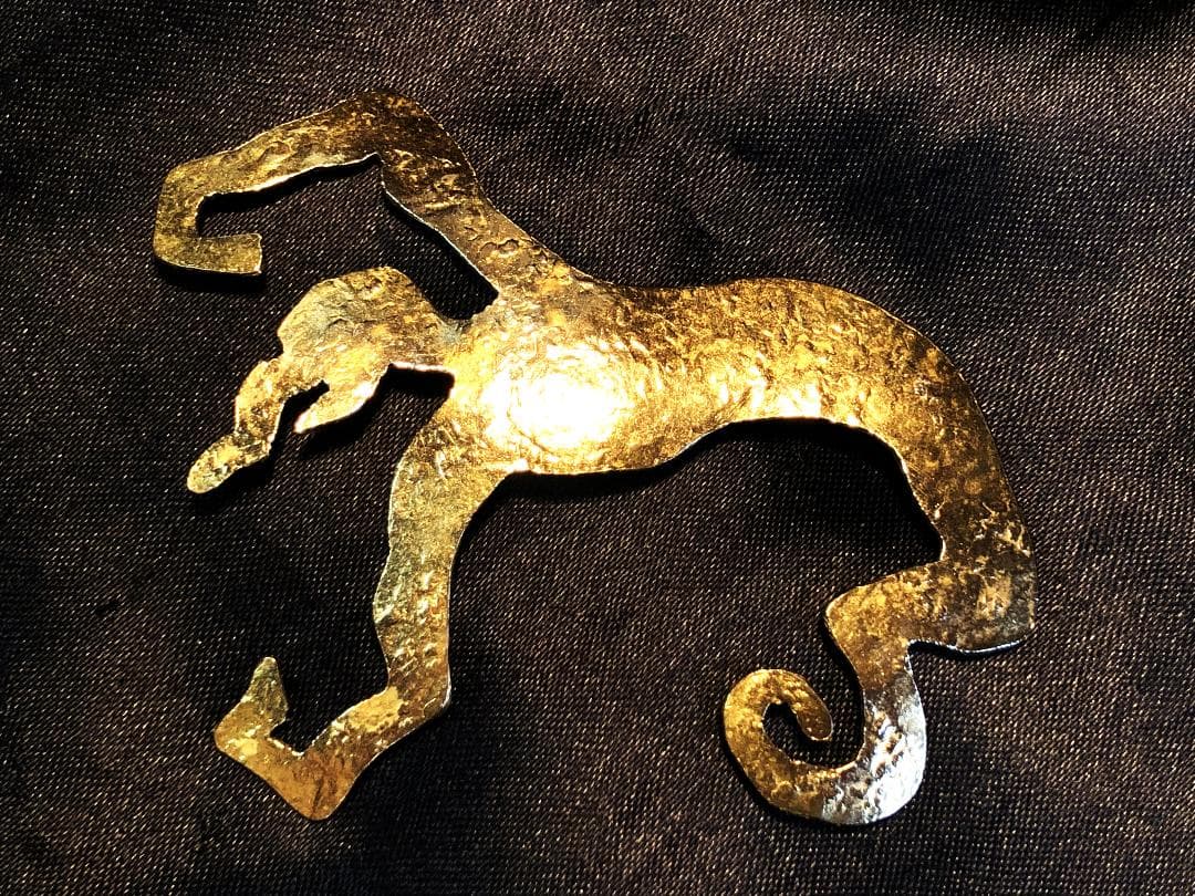 【 HERVÉ VAN DER STRAETEN 純金ブローチ 】　ヴィンテージ