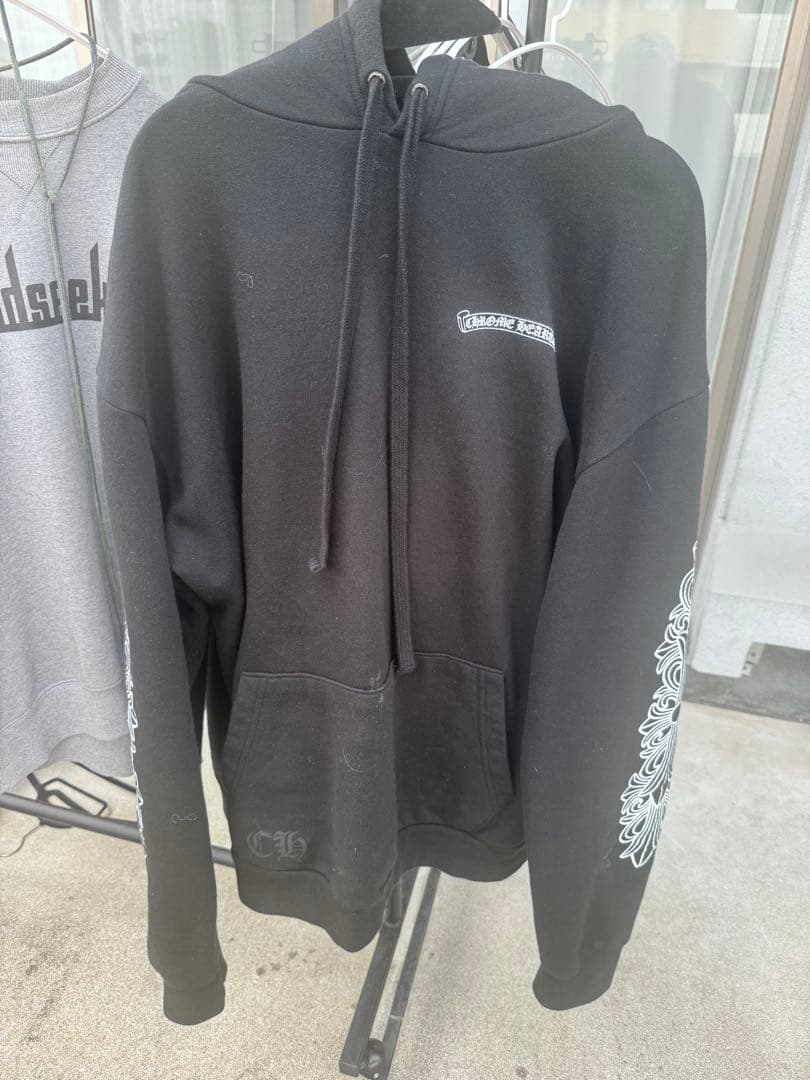 Chrome Hearts 黒 フード付きパーカー