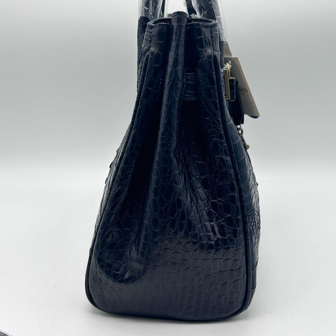 未使用タグ付き✨firmato 2wayバッグ クロコ ネイビー