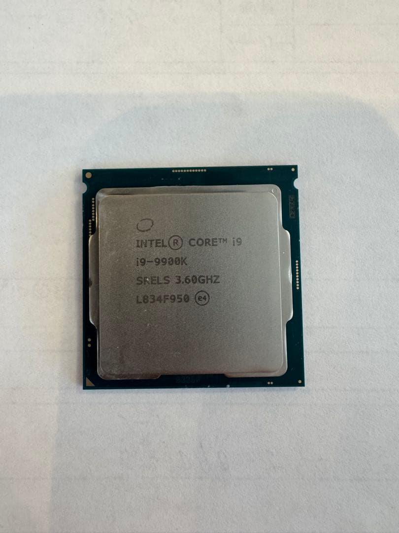 【中古】Intel Core i9-9900K CPU 3.60GHz