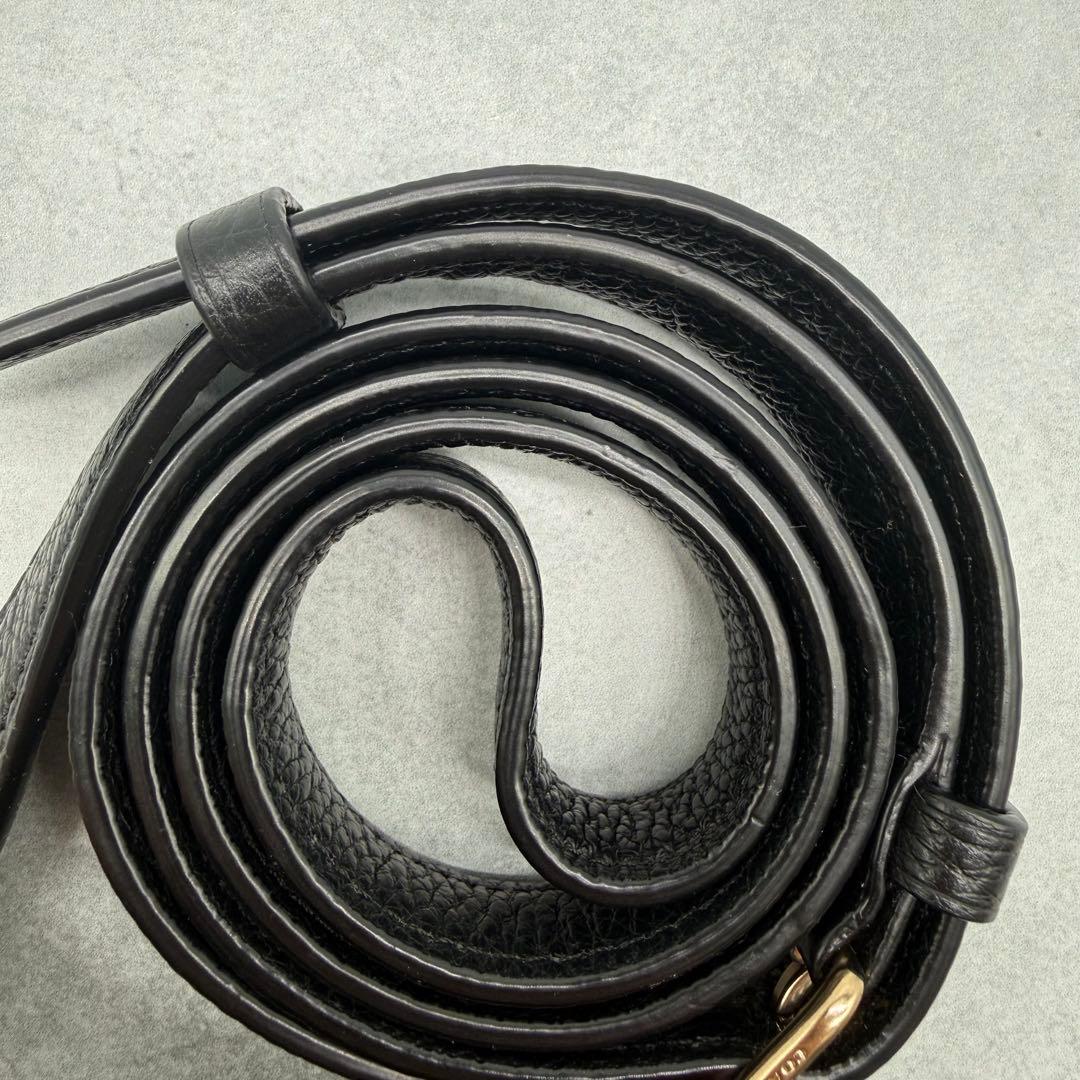 【美品】COACH コーチ ショルダーバッグ ダブルファスナー クロスボディ 黒