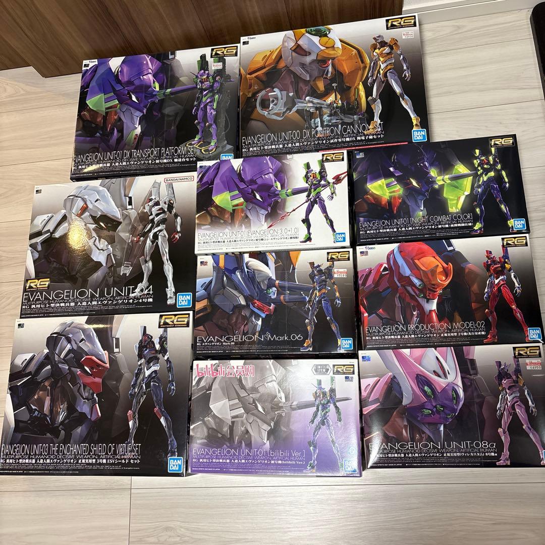 【新品まとめ売り】エヴァンゲリオン　RGシリーズ　プラモデル　機体コンプリート