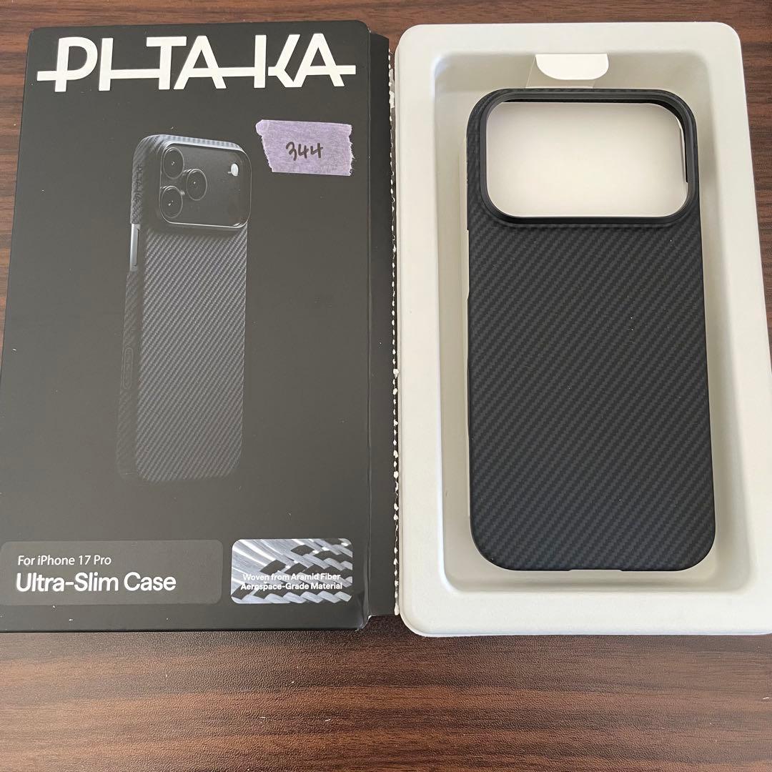 PITAKA iPhone 17 Proケース 耐衝撃 MagSafe ブラック
