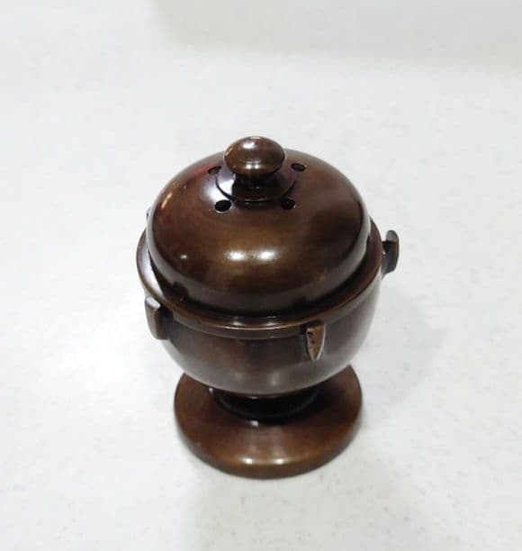 【茶道具】七種蓋置 鋳銅 大野芳光作