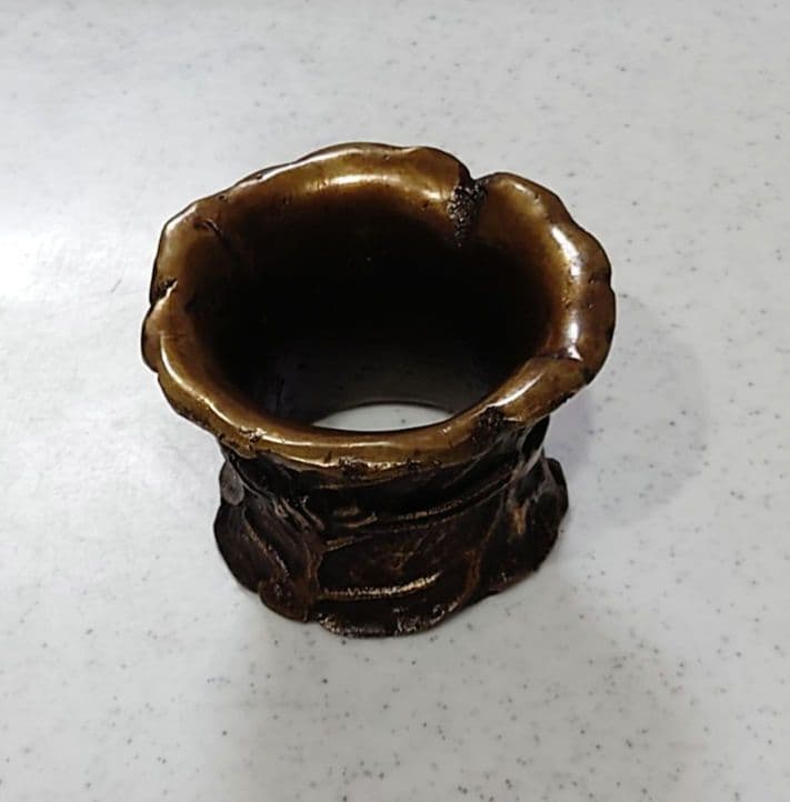 【茶道具】七種蓋置 鋳銅 大野芳光作