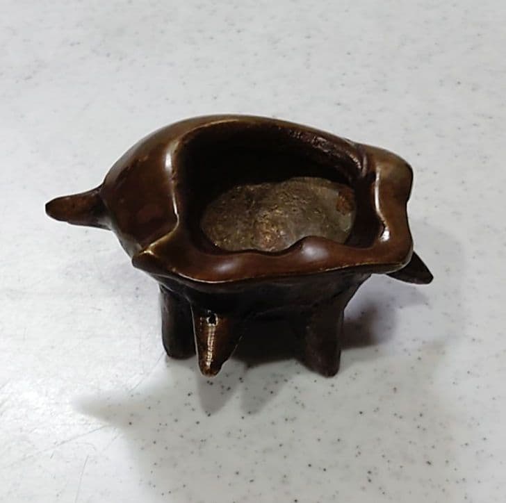 【茶道具】七種蓋置 鋳銅 大野芳光作