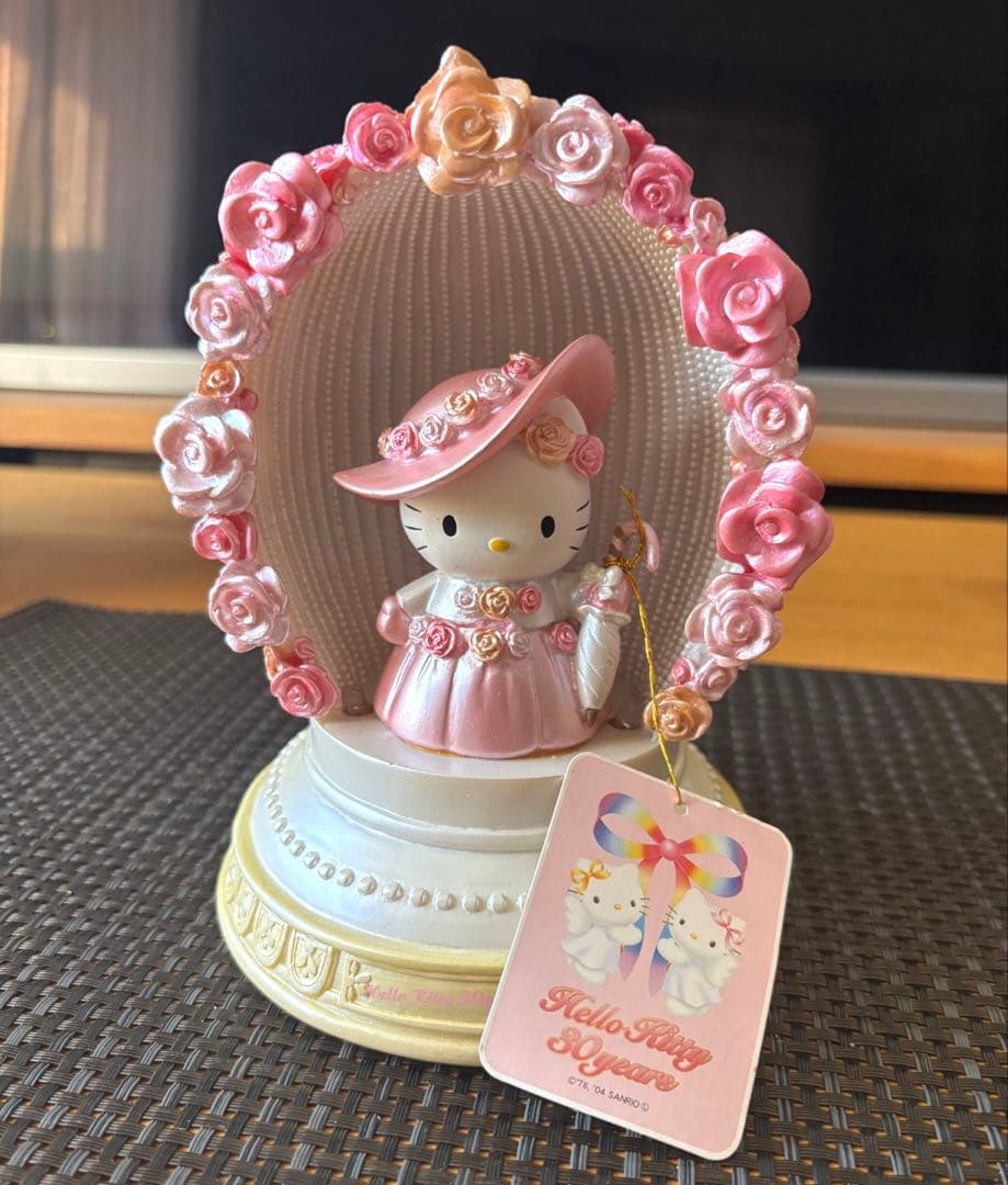 【ジャンク品】ハローキティ 30周年記念 オルゴール　加藤工芸 レア