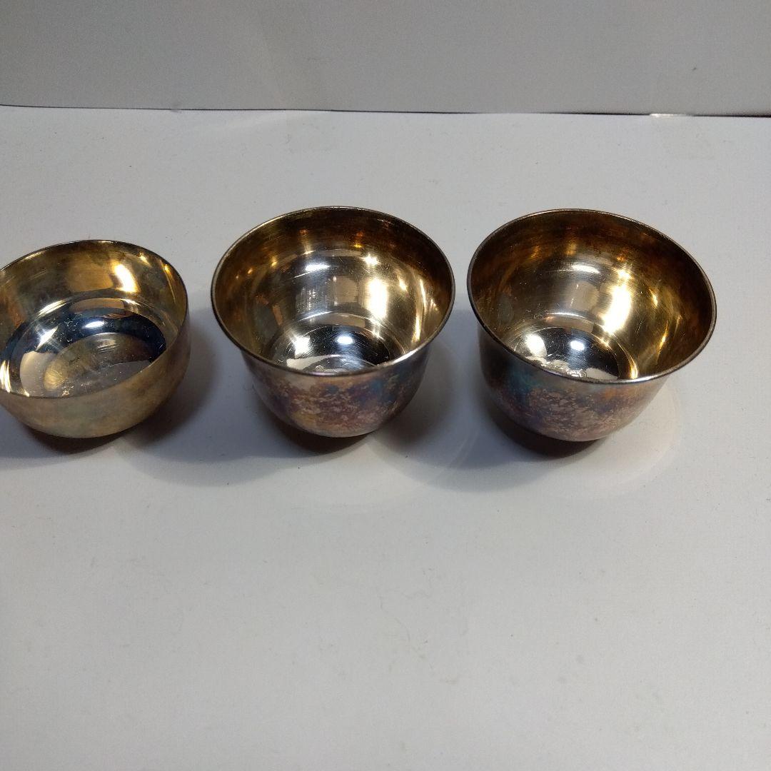 純銀盃３点セット　刻印有り　つぶし　本物保証　66g