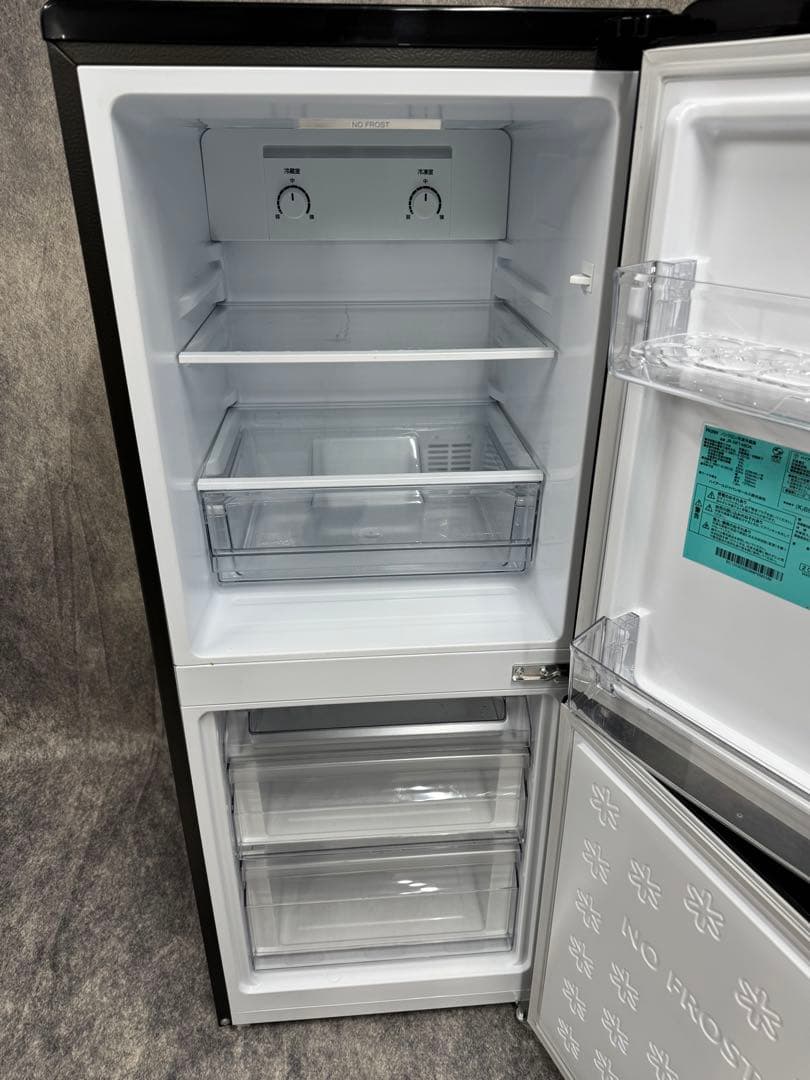 Haier 冷凍冷蔵庫 JR-NF148DK 2023年製 ブラック