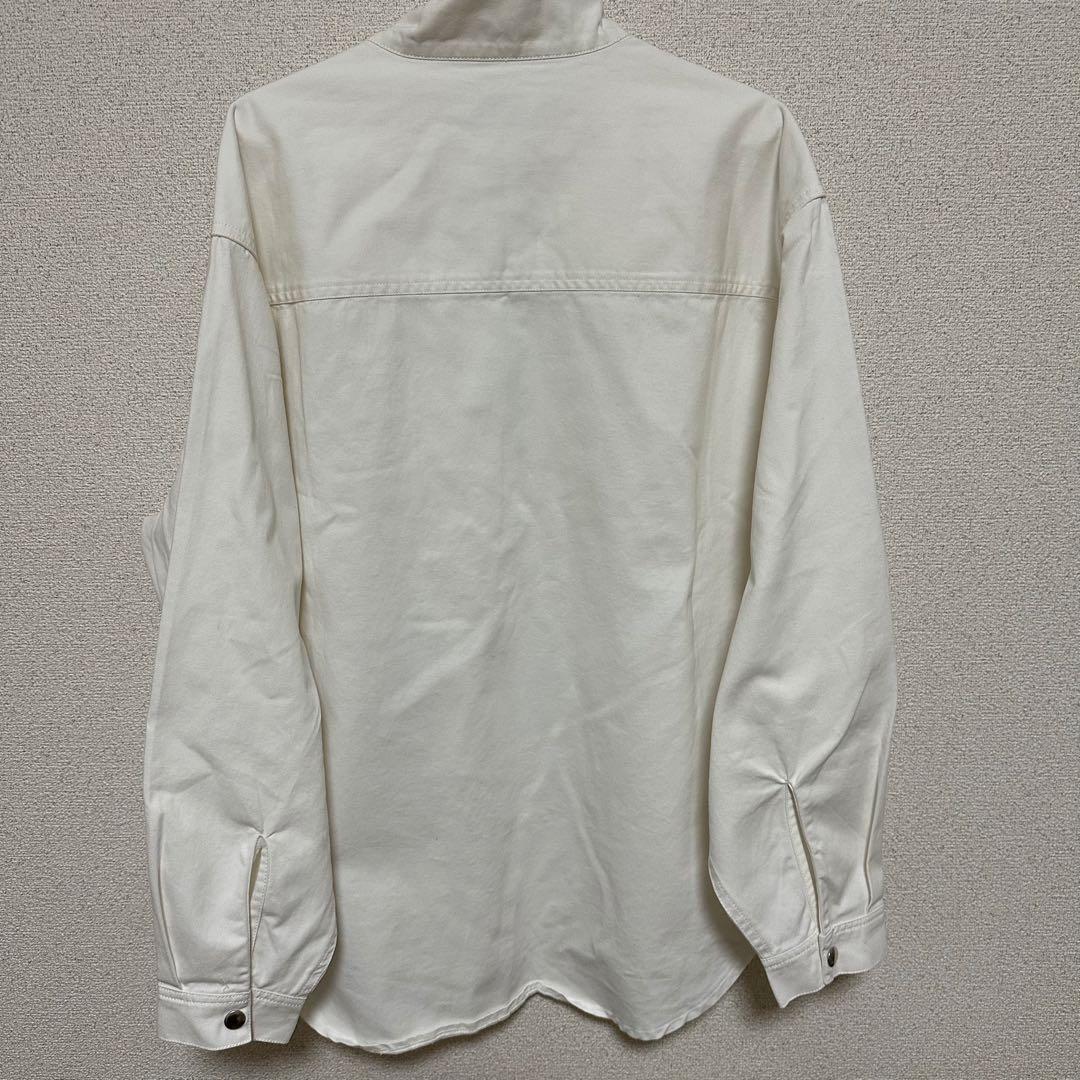 Naptime デニムプルオーバージャケット-WHITE