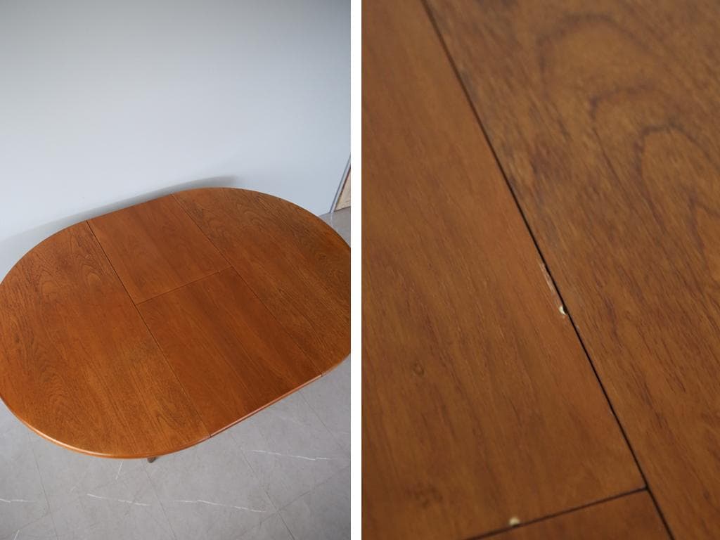 英国アンティークMeredewメレビュー製ラウンドダイニングテーブル89-145