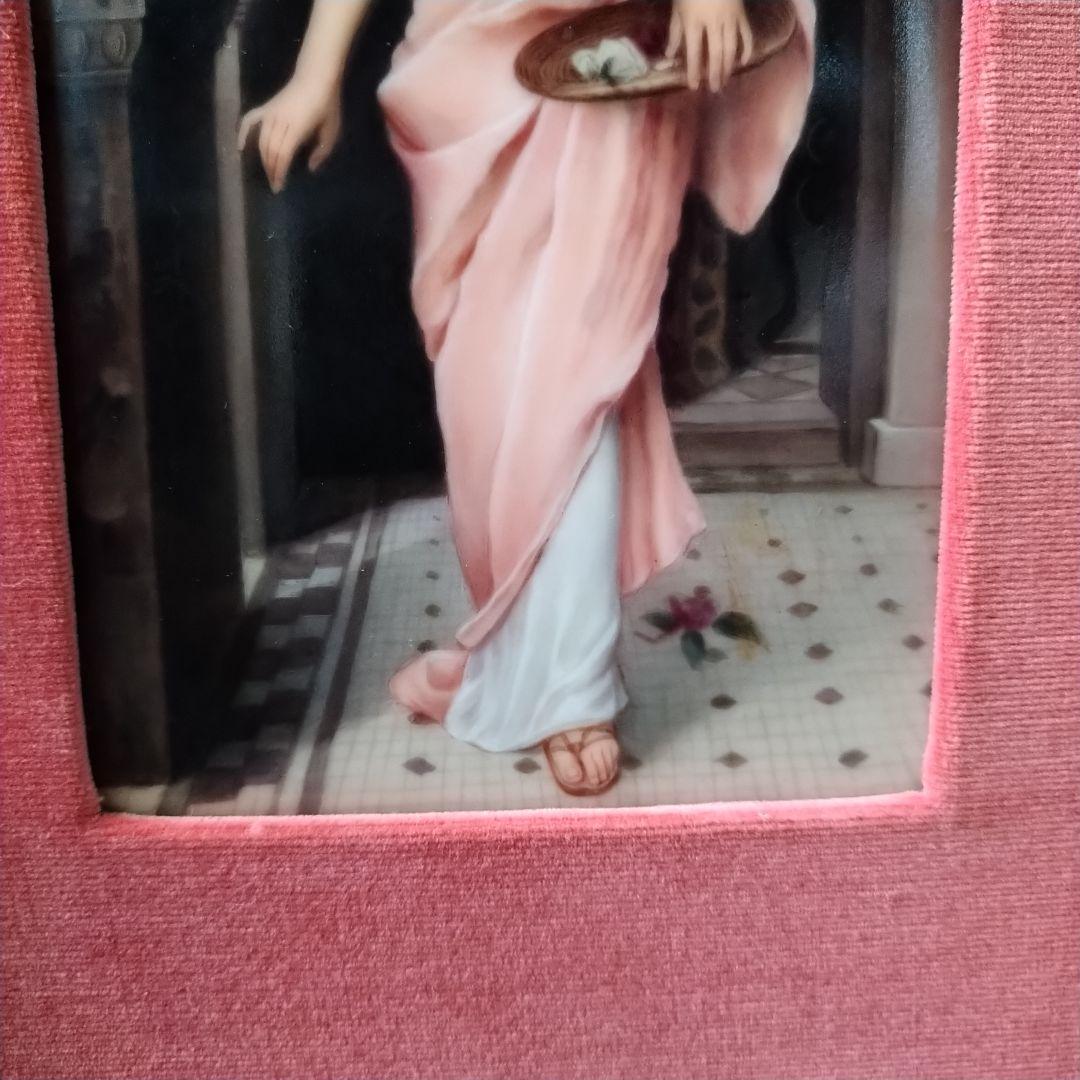 ✤KPMベルリン✤額入り陶版画✤「女性像」