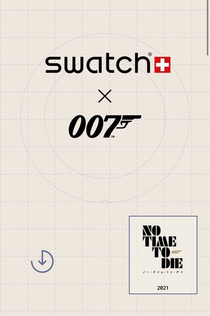 Swatch \"Q\" 007 限定コラボ + swatch正規ステンレスベルト
