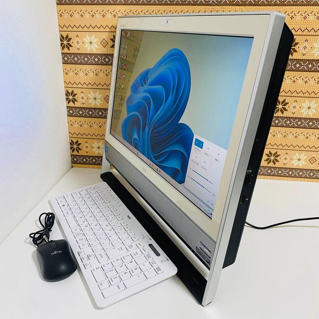 Y895 NECデスクトップSSD高速 Windows11オフィス2024付き