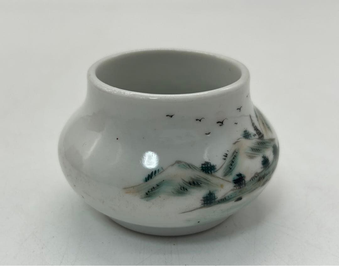 ※※ 中国　墨彩山水紋水盂　送料込み0422