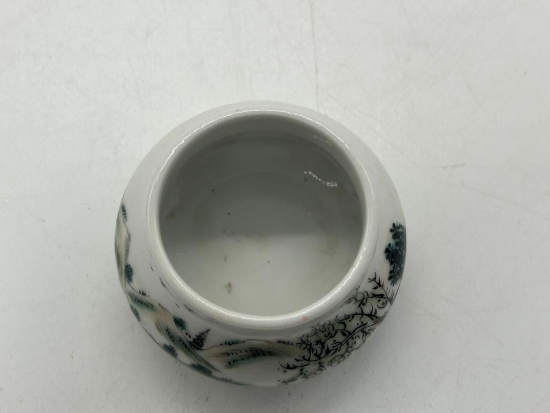 ※※ 中国　墨彩山水紋水盂　送料込み0422