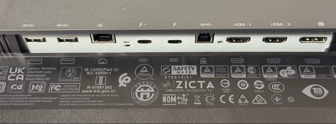 美品 ThinkVision P27u-20 27インチ 3840×2160