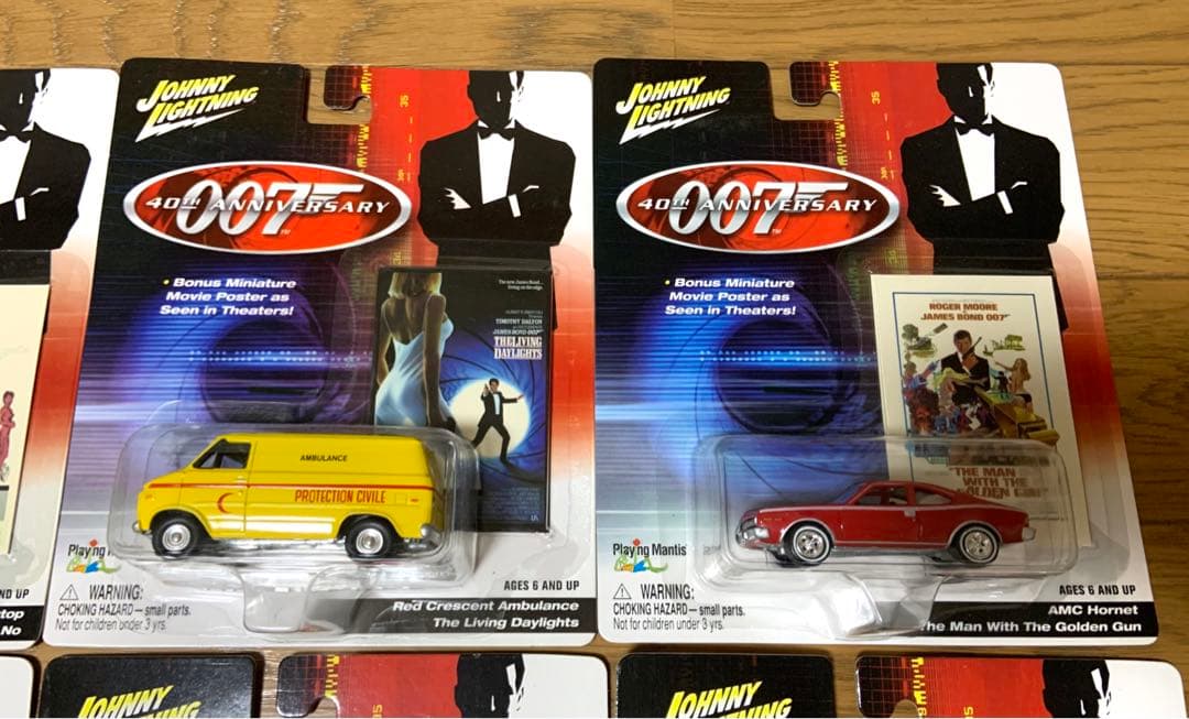 ジョニーライトニング　007 ジェームスボンド 40周年記念　ミニカー　全12種