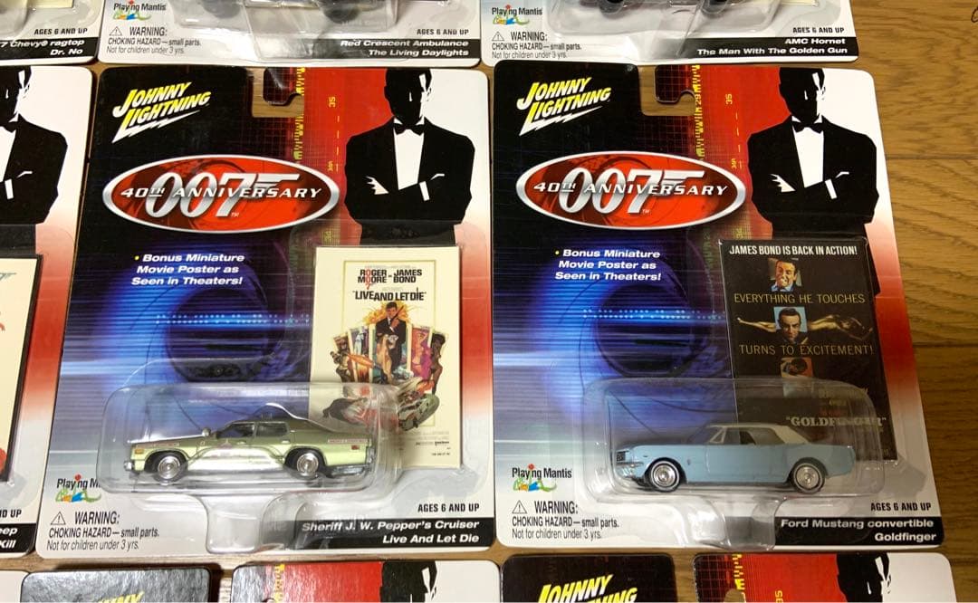 ジョニーライトニング　007 ジェームスボンド 40周年記念　ミニカー　全12種