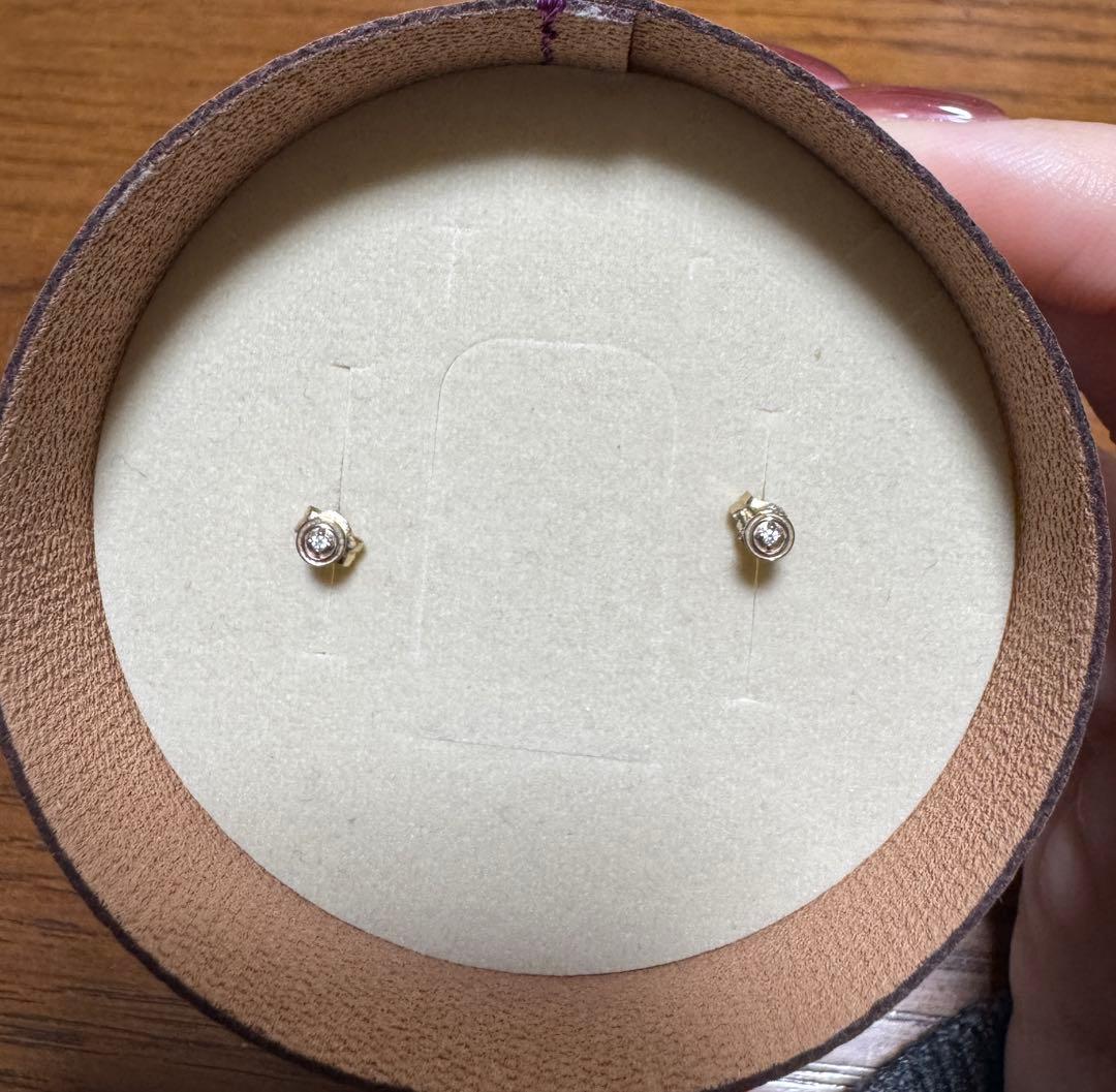 ete ピアス my essentials k18 ブラウンゴールド 限定品