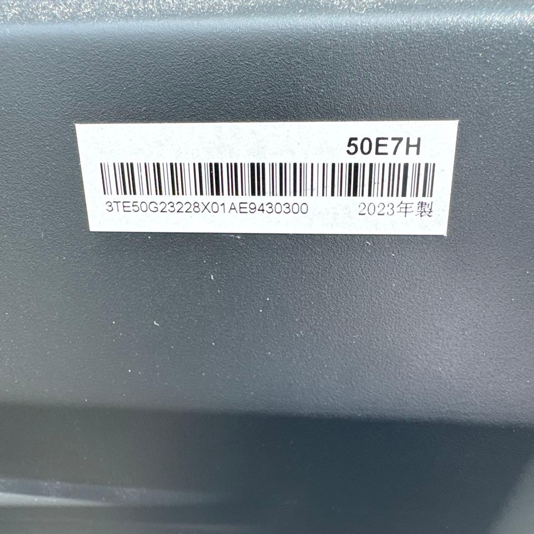 Hisense 50E7H 50インチ液晶テレビ（テレビ台付き）　2023年式