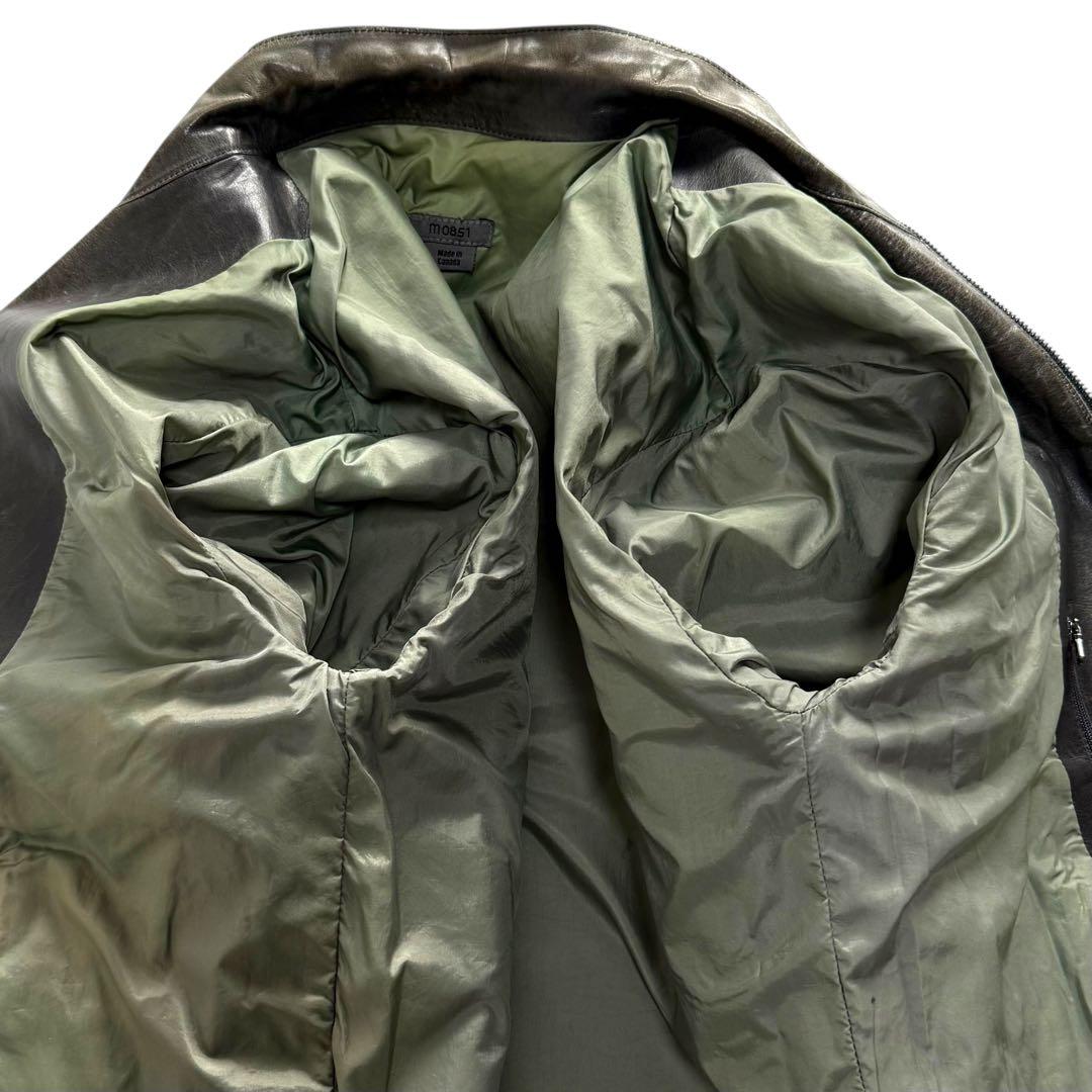 幻の逸品★m0851 カウハイド シングルライダース レザージャケット カナダ製