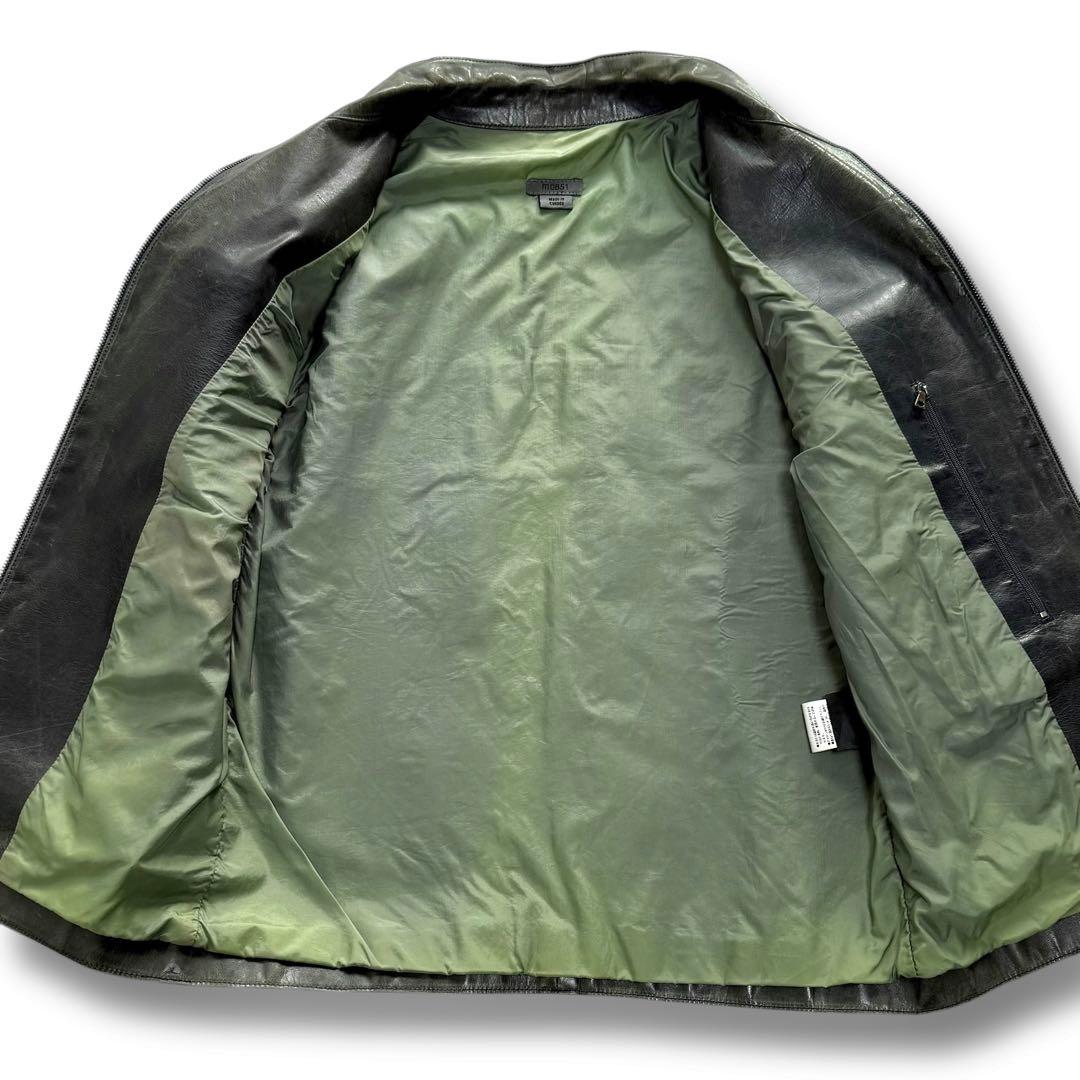 幻の逸品★m0851 カウハイド シングルライダース レザージャケット カナダ製