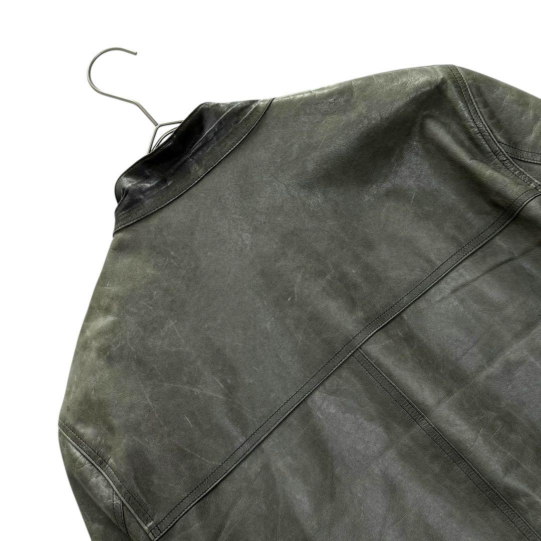 幻の逸品★m0851 カウハイド シングルライダース レザージャケット カナダ製