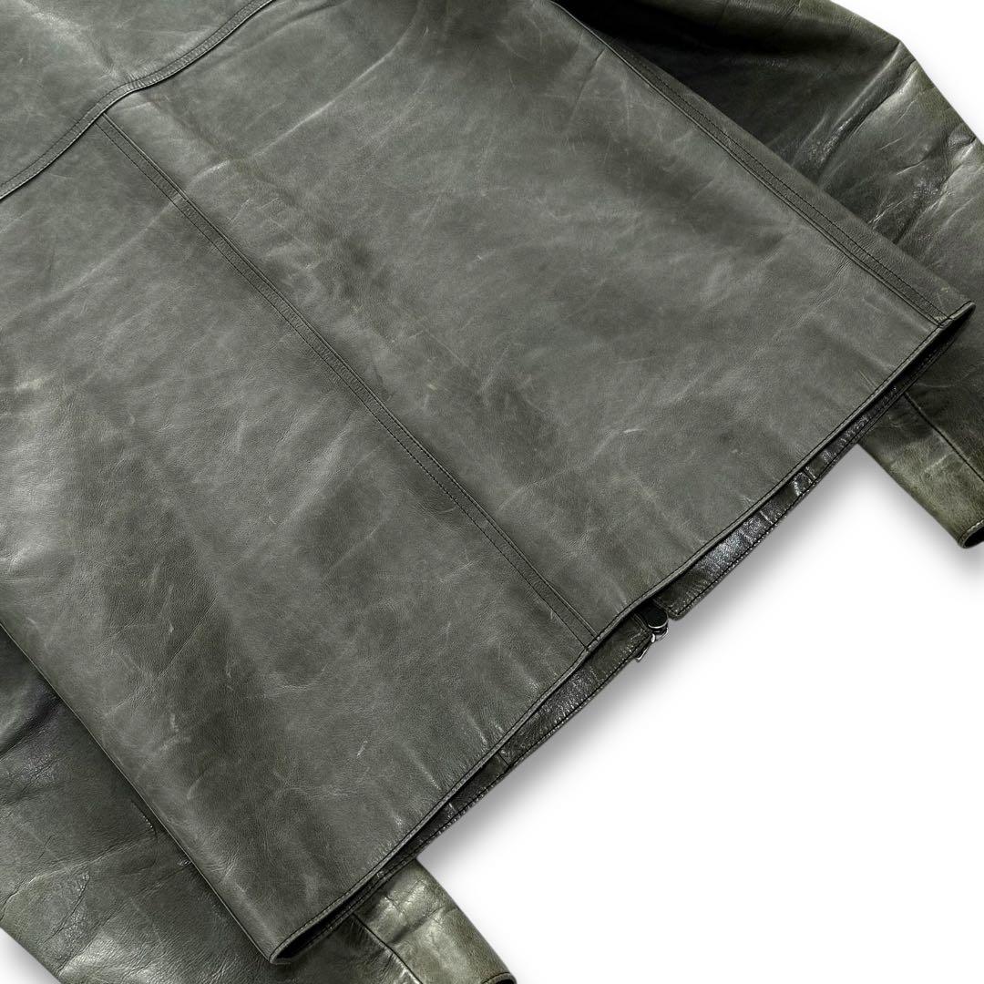 幻の逸品★m0851 カウハイド シングルライダース レザージャケット カナダ製