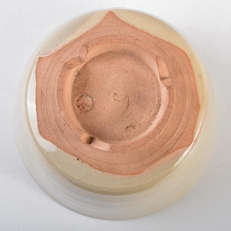 京焼　永楽善五郎 　永楽保全造　色絵　鶴文　茶碗　滝口加全識箱　V　R5628