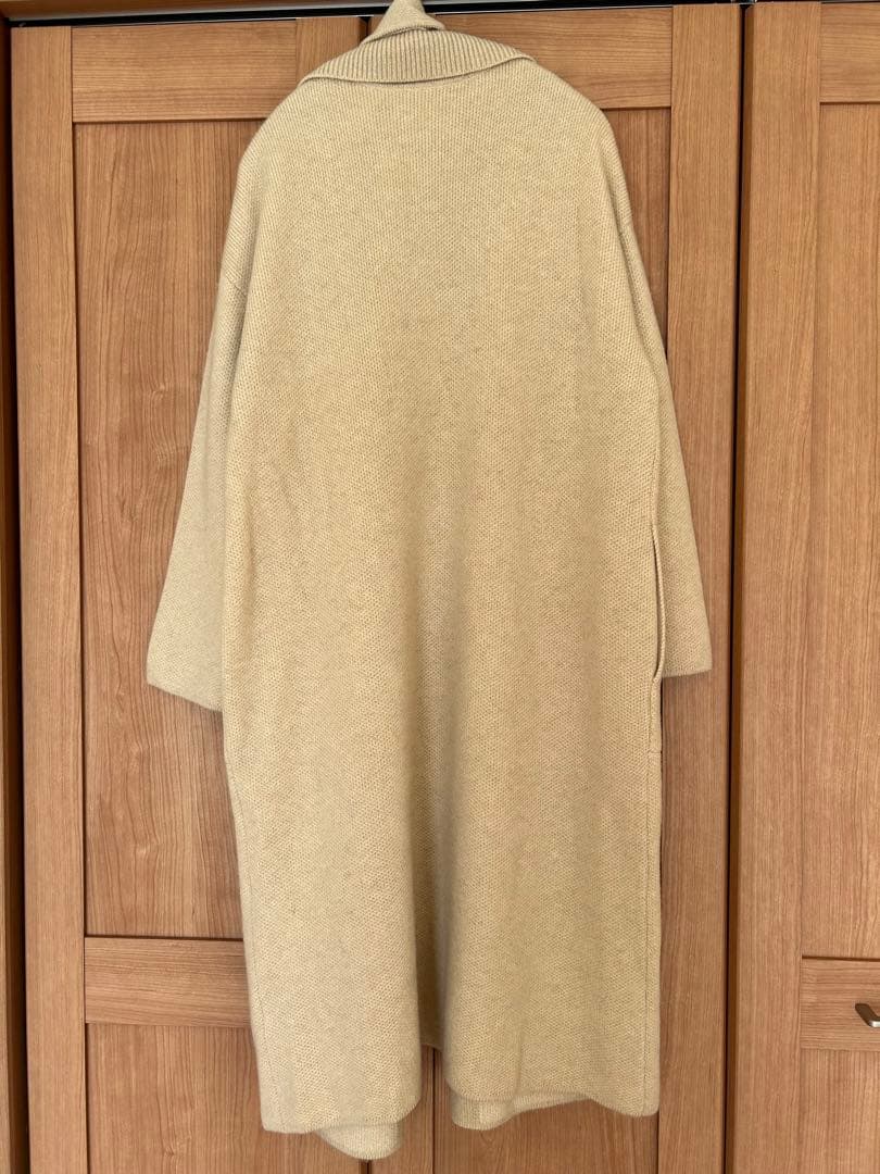 FREEMAN-b カシミヤ ベージュ ベルト付きローブコートリゼッタ