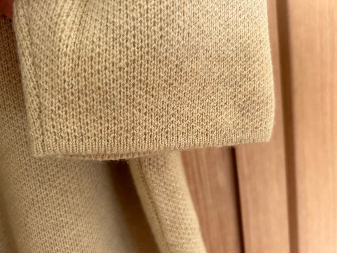 FREEMAN-b カシミヤ ベージュ ベルト付きローブコートリゼッタ