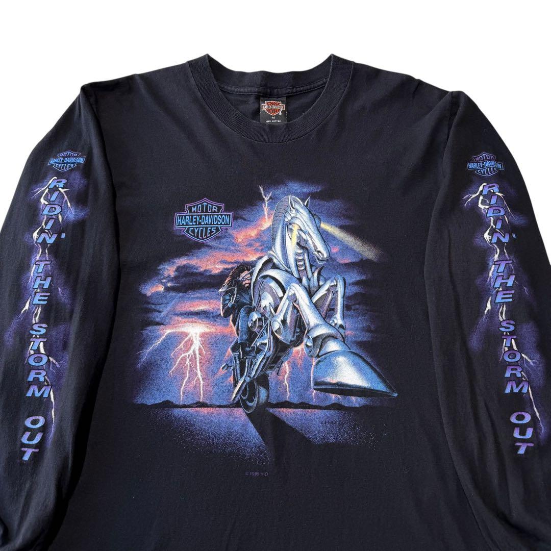 激レア ハーレー ペガサス サンダー ロンT 90s フレイム スパイダー