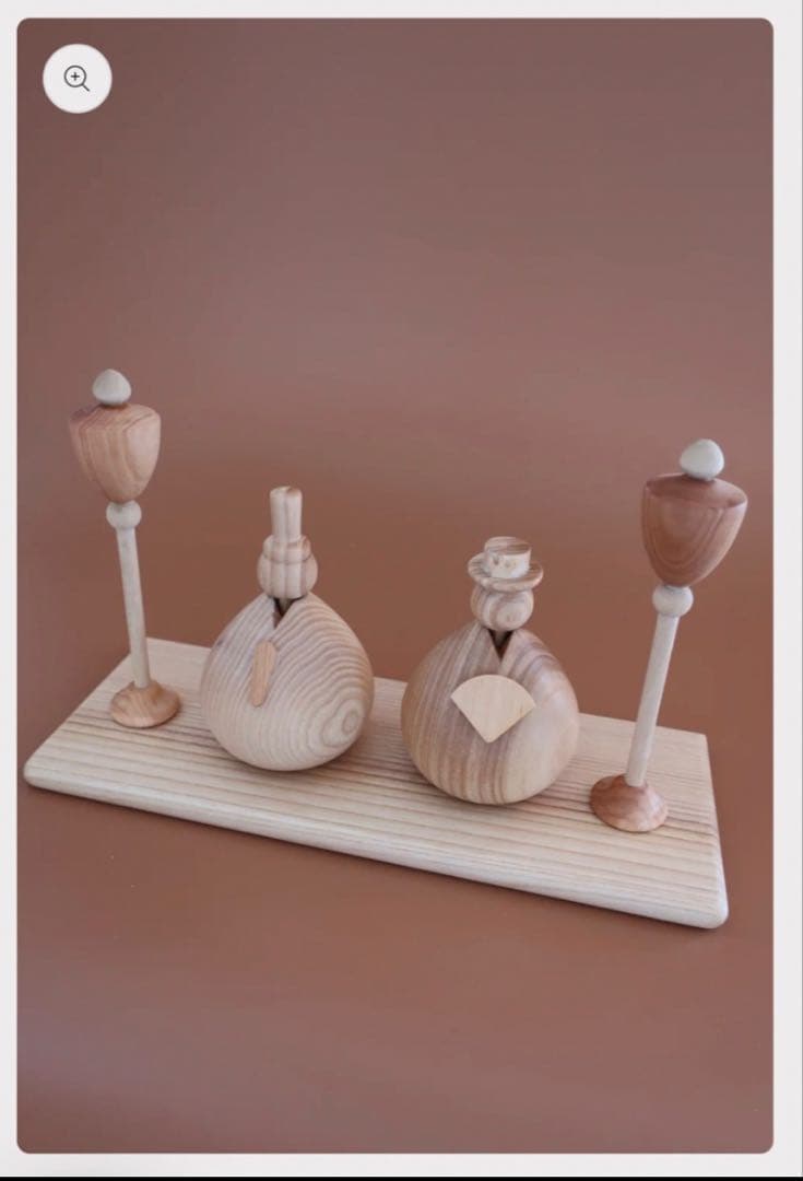 wooden Hina Doll木製雛人形木工職人