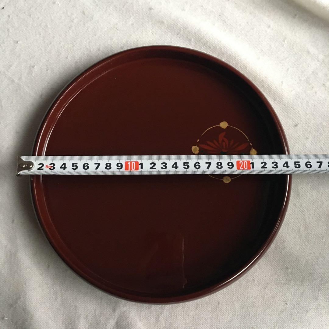 及川漆工房　増沢塗　お盆　トレイ　インテリア　及川守男　漆　未使用　秀衡塗　希少