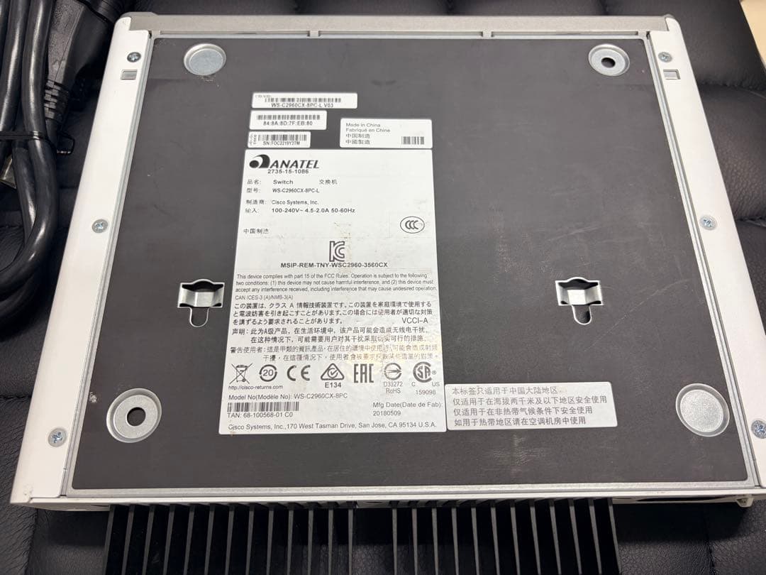 ルーター・ネットワーク機器 Cisco Catalyst WS-C2960CX-8PC-L V3