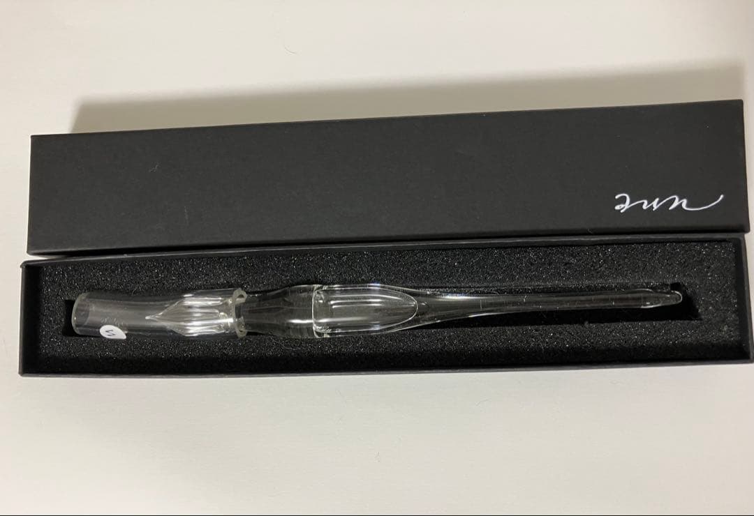 【最終値下げ】aun ガラスペン　ストームガラスシンプルM